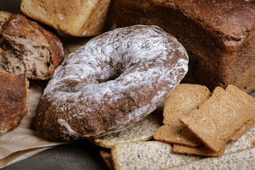 atural bakery products on the table