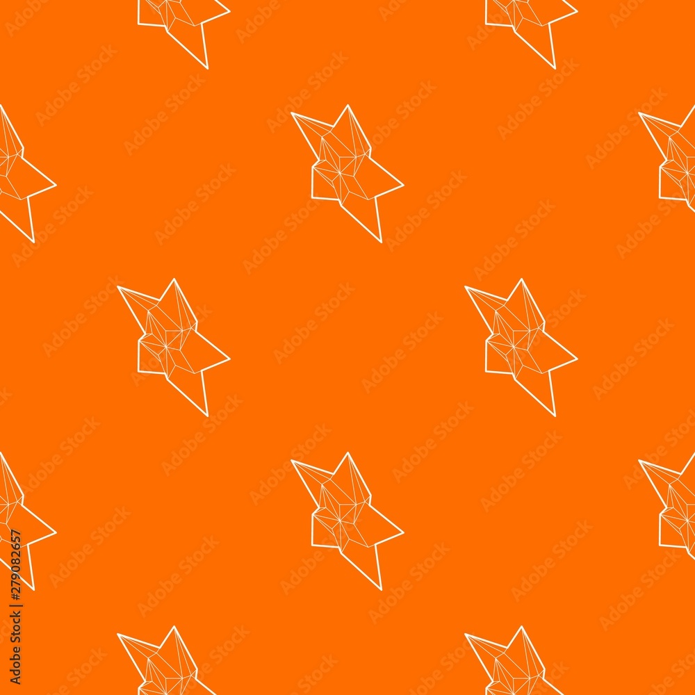 Poster star pattern vector orange for any web design best