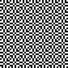 Black and white texture with optical illusion. Abstract geometric background. Seamless pattern.