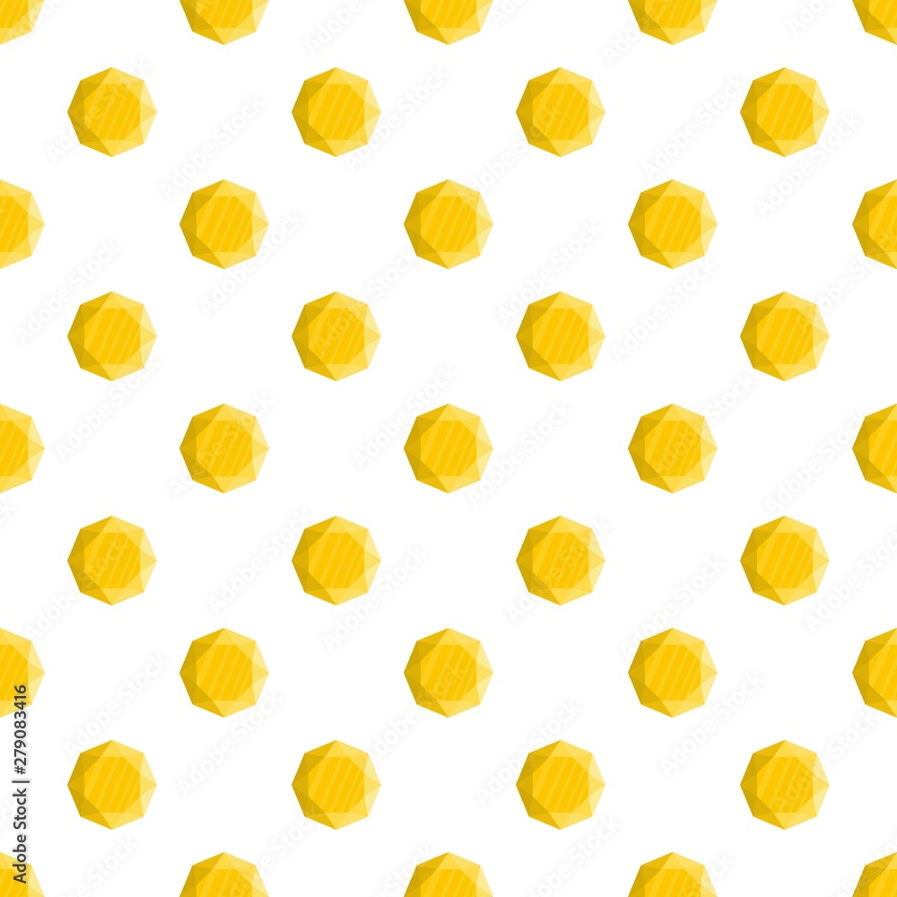 Poster yellow jewel pattern seamless vector repeat for any web design