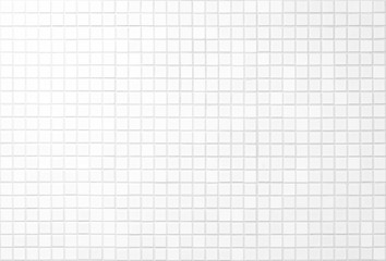 Close up cleaning white mosaic tiles shower wall texture background