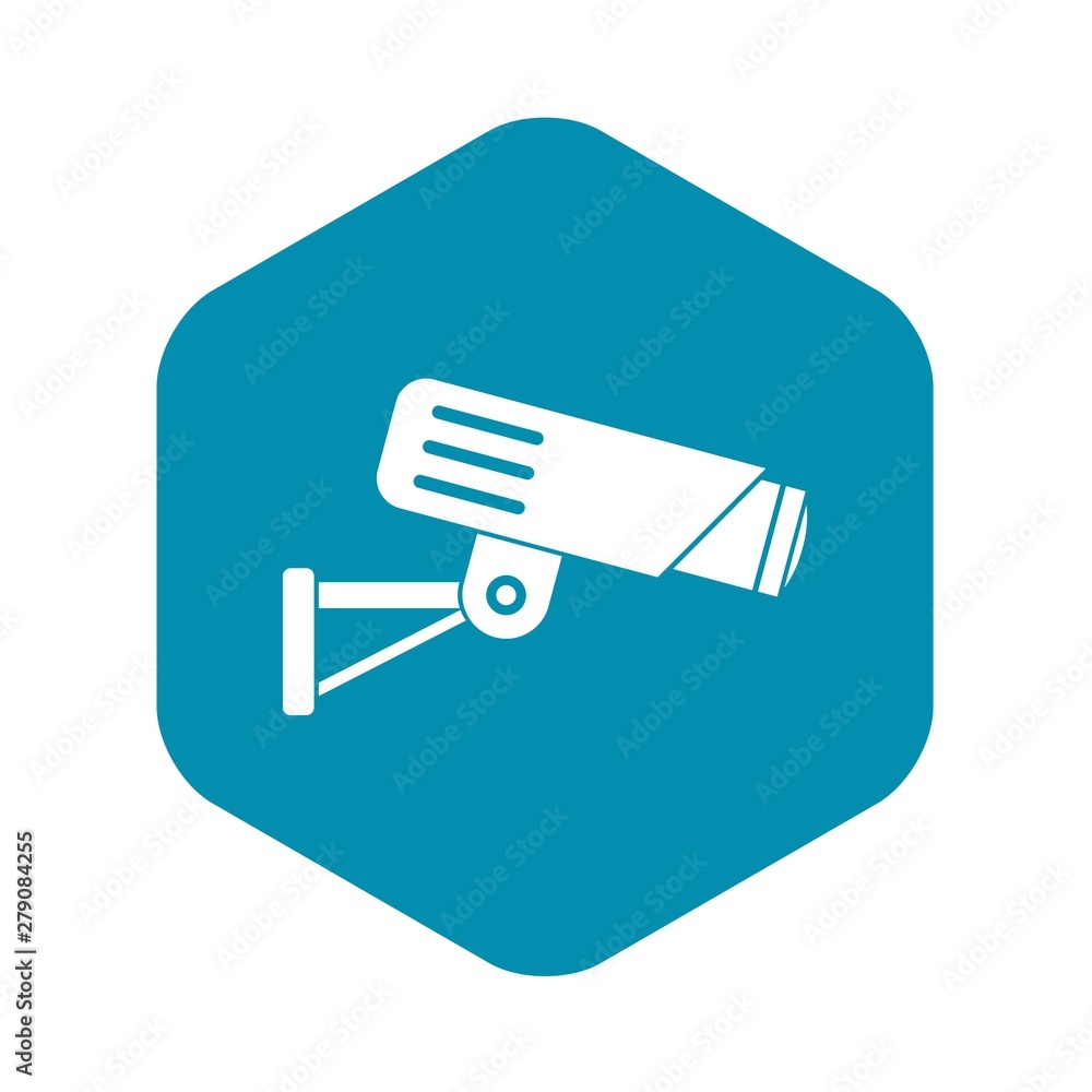 Aufkleber security camera icon. simple illustration of security camera vector icon for web