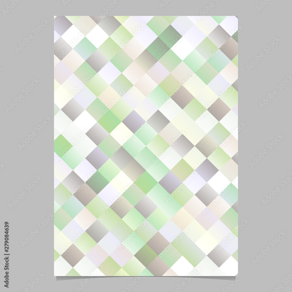 Poster geometrical colorful modern trendy diagonal square pattern poster template design - abstract vector 
