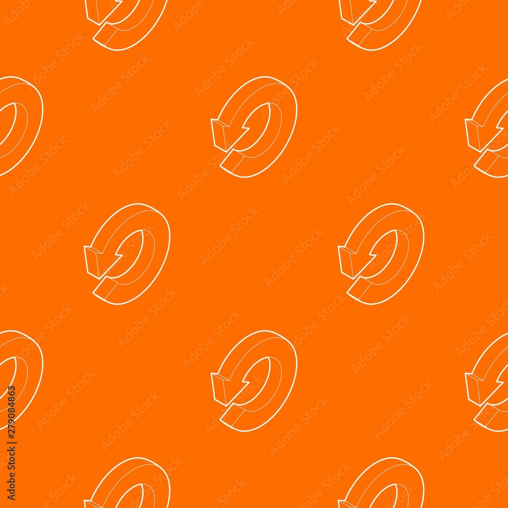 Poster update pattern vector orange for any web design best