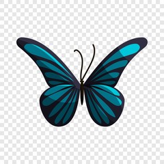 Small butterfly icon. Cartoon illustration of small butterfly vector icon for web