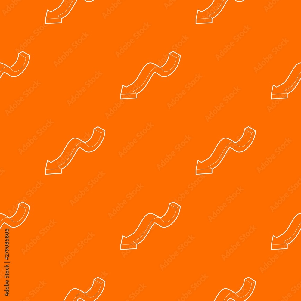 Poster down arrow pattern vector orange for any web design best