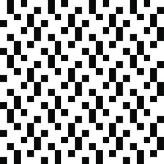 Fototapeta premium Abstract geometric background. Seamless pattern. Black and white texture. Monochrome ornament design.