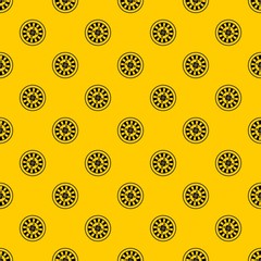 Casino gambling roulette pattern seamless vector repeat geometric yellow for any design