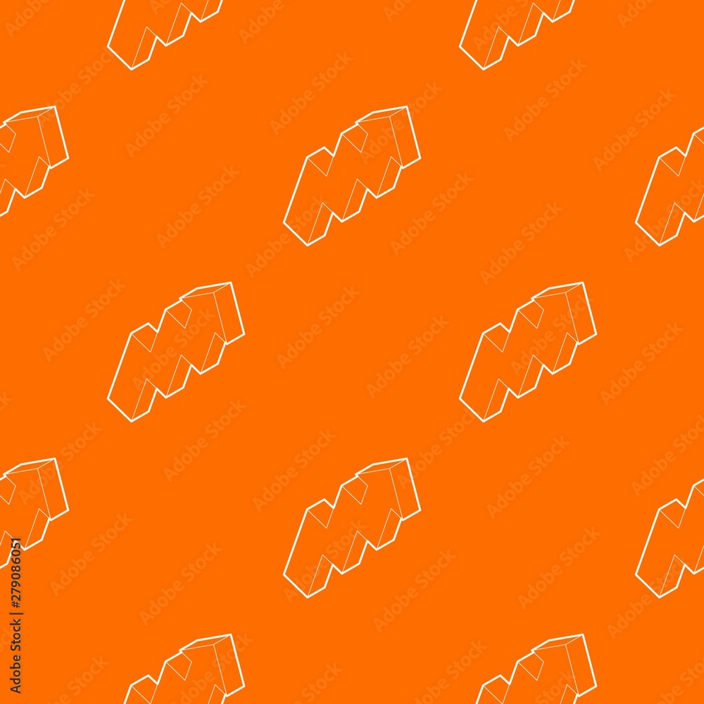 Poster up arrow pattern vector orange for any web design best