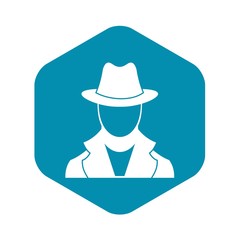 Spy icon. Simple illustration of spy vector icon for web