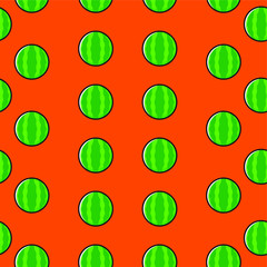 A seamless background with a watermelon object
