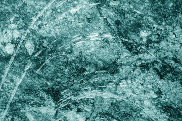 Marble stone background in cyan tone.
