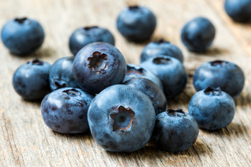Fresh heathberry close-up view