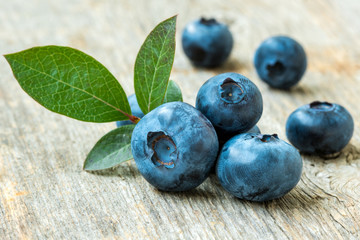 Heathberry on rustic wood table background