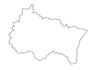 map of Grand Est region in France