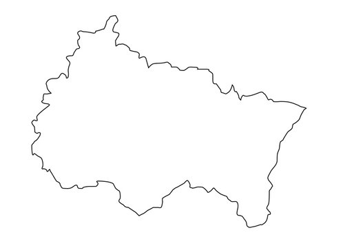 map of Grand Est region in France