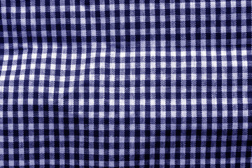 Checked fabric texture in blue tone.