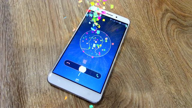 Long-awaited, joyful call of smartphone