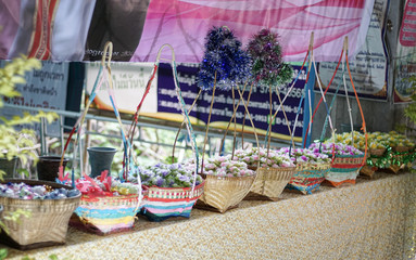 Scatter for monk Shaving the clerical head of Thailand