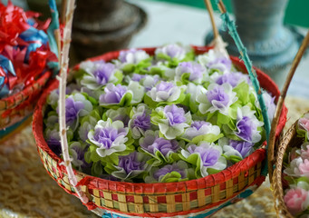 Scatter for monk Shaving the clerical head of Thailand