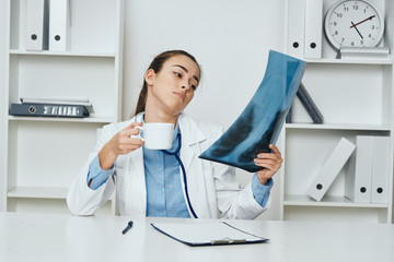 portrait of a female doctor in hospital