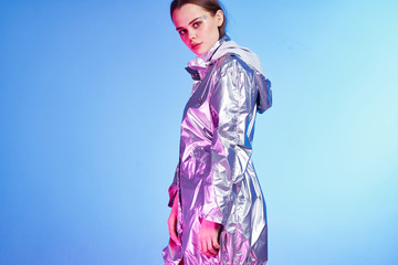 Fototapeta premium girl in red dress