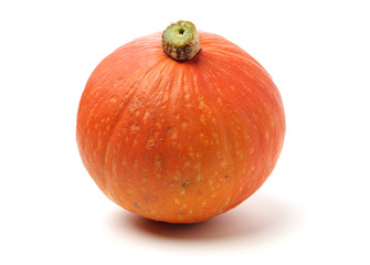 Obraz premium Orange pumpkin on white background 