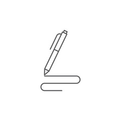 Fototapeta premium Pen, write vector icon isolated on white background