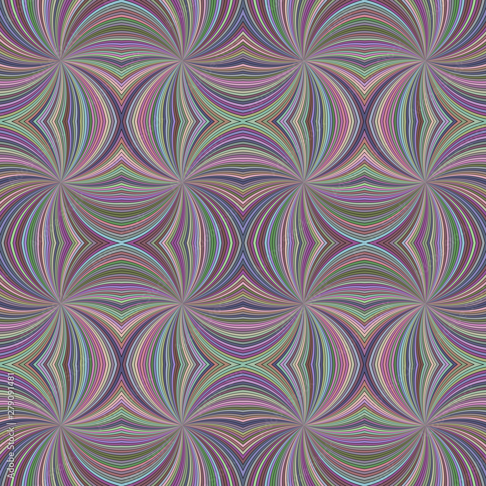 Aufkleber colorful seamless abstract psychedelic swirl stripe pattern background - vector burst graphic design