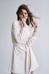 Beautiful woman charm jewelry