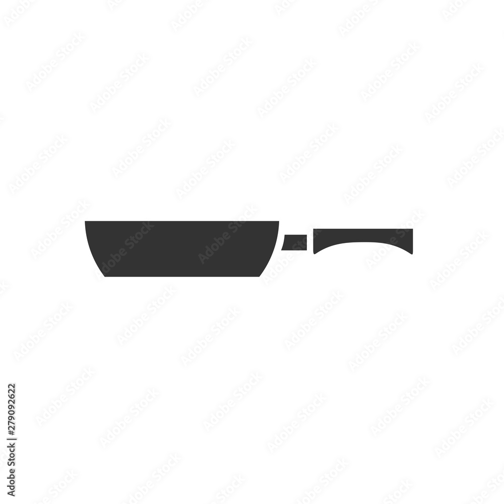 Aufkleber cooking pan icon template color editable. kitchen tools symbol vector sign isolated on white backgro