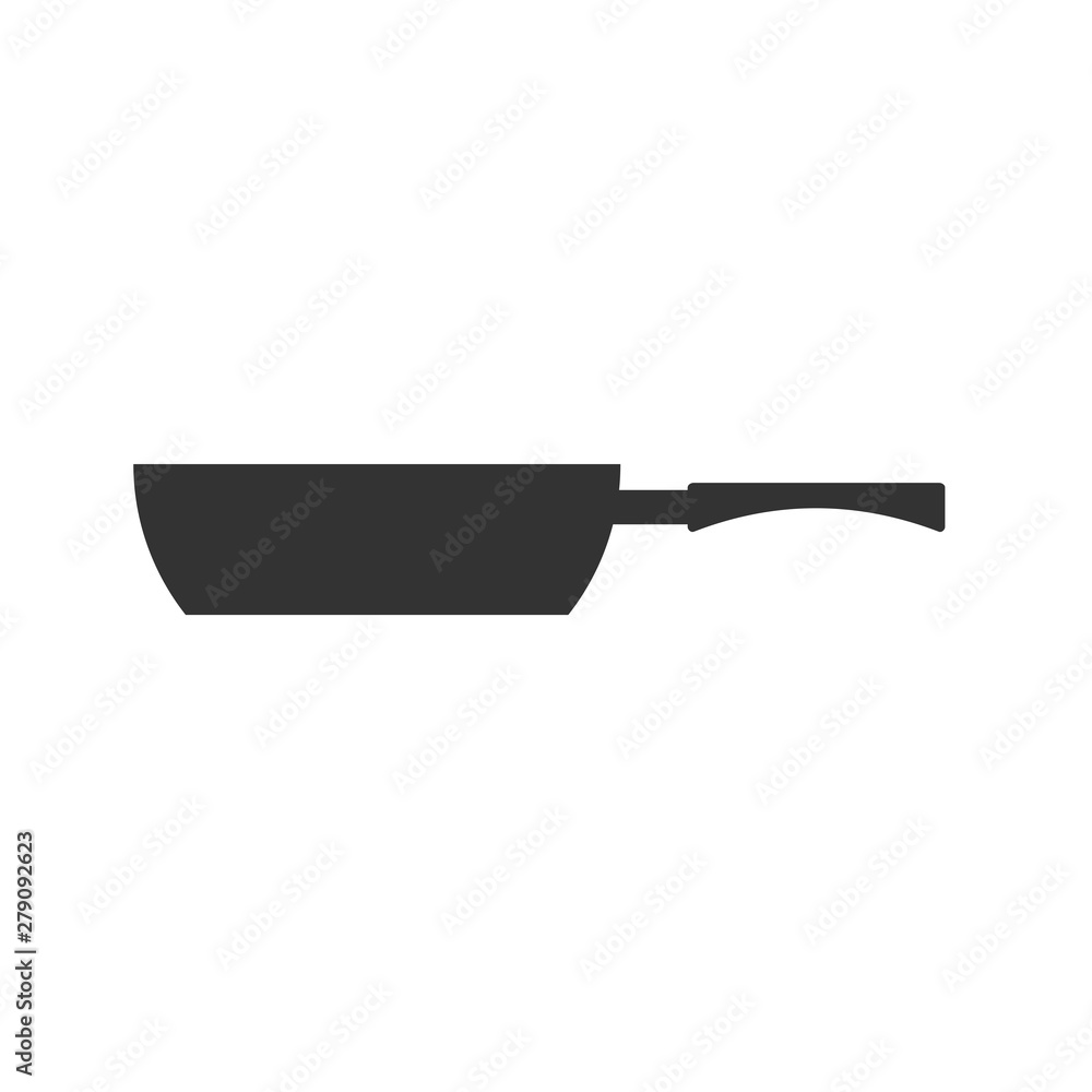 Aufkleber cooking pan icon template color editable. kitchen tools symbol vector sign isolated on white backgro