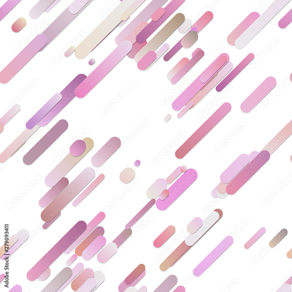 Poster pink modern abstract gradient background with diagonal rounded stripe pattern - vector illustration