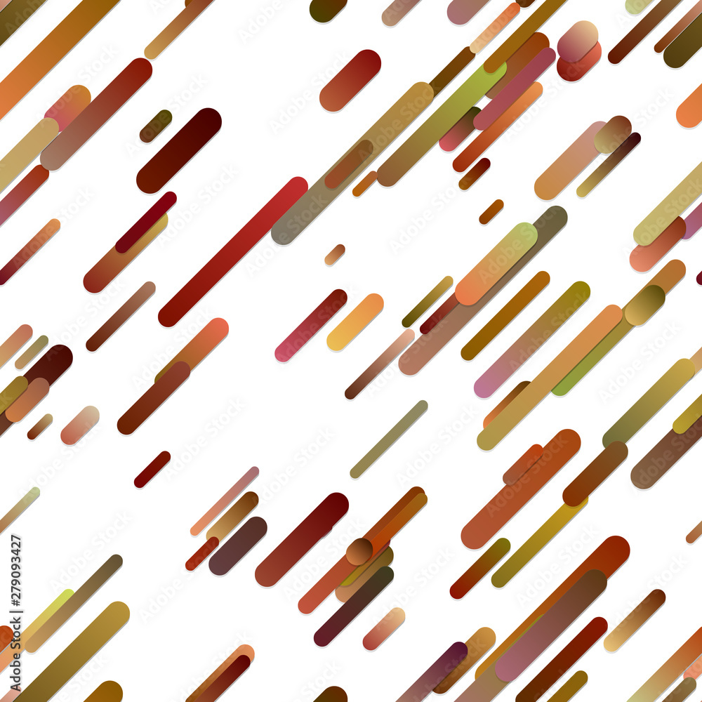 Poster colorful seamless modern gradient diagonal rounded stripe background pattern - vector graphic design