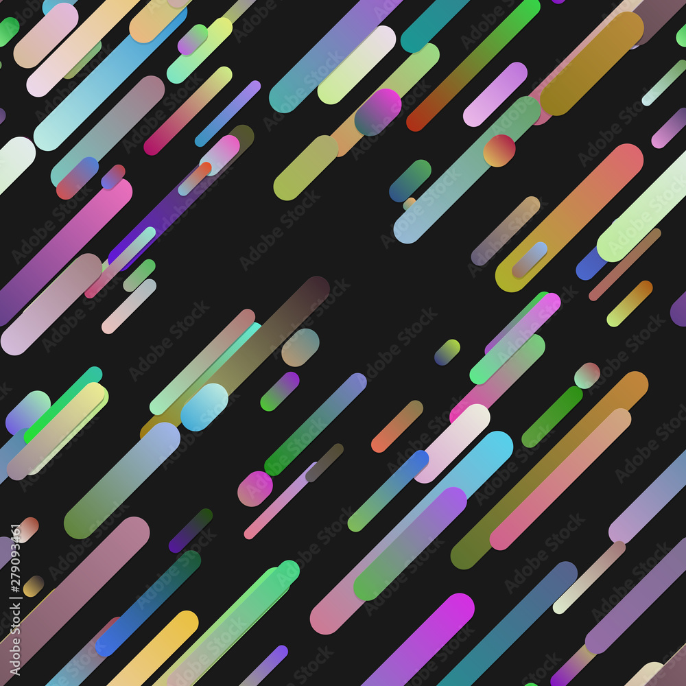 Poster colorful abstract repeating gradient diagonal stripe background pattern - trendy vector graphic desi