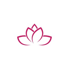 Fototapeta premium Lotus flowers logo Template