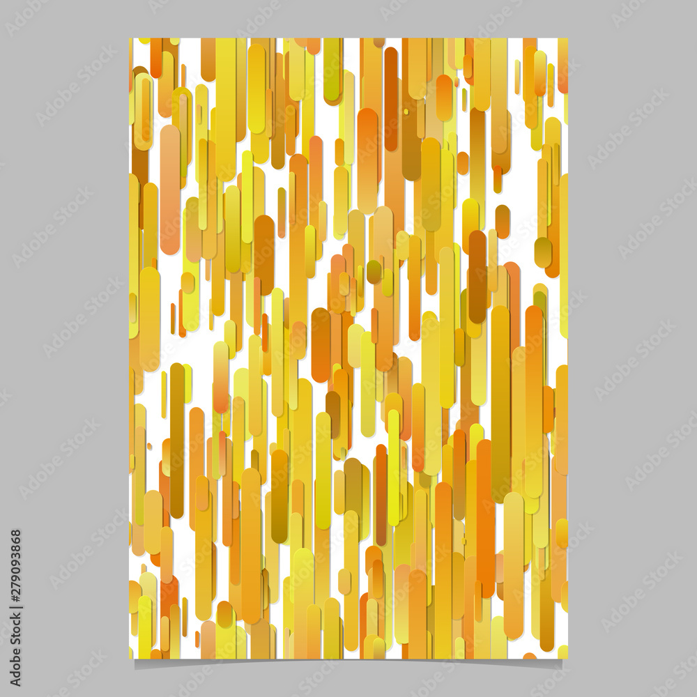 Poster orange abstract modern vertical gradient stripe pattern flyer background template - vector stationer