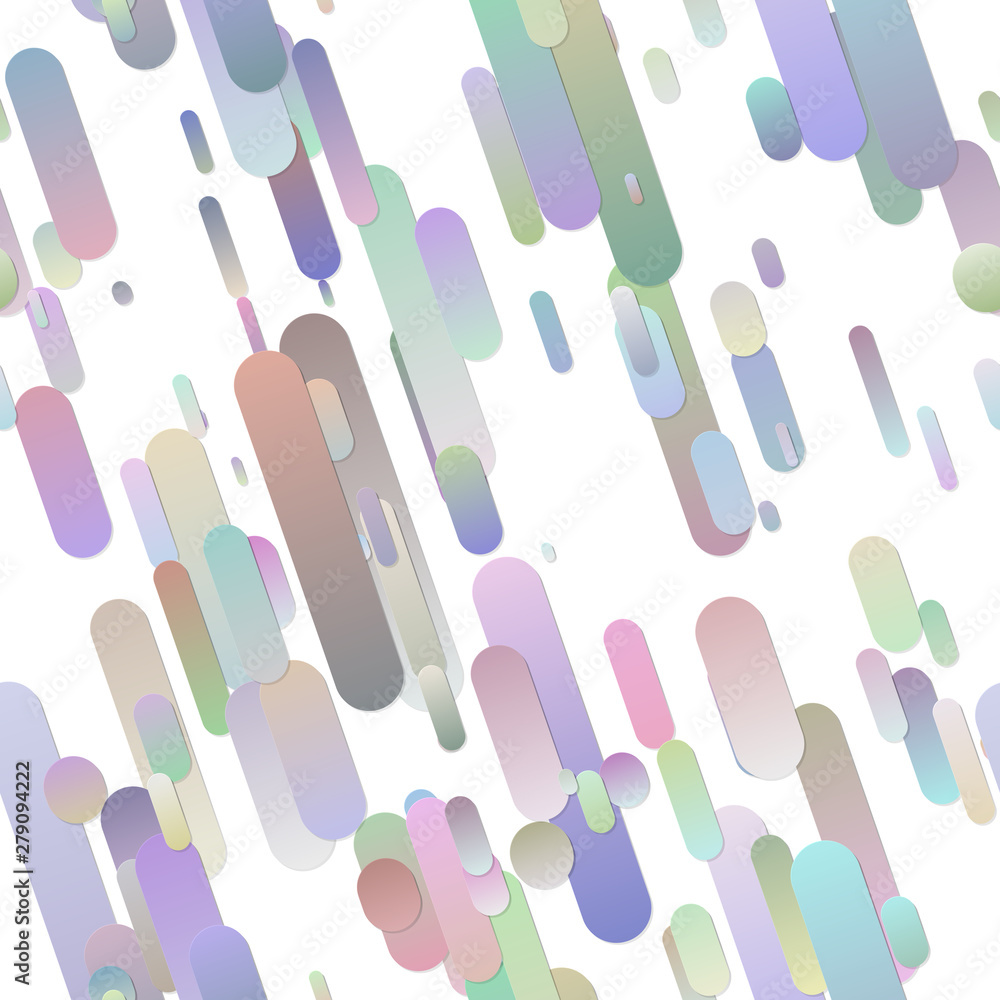 Poster colorful abstract seamless modern gradient rounded stripe background pattern - vector design