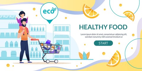 Online Shop Landing Page Promoting Healthy Food
