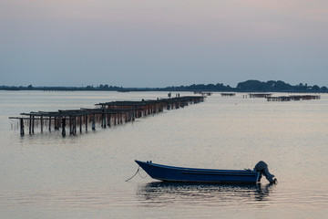 The Po delta in Italy