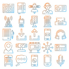 Communication icons pack