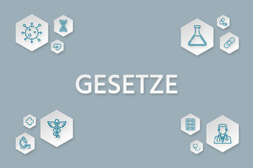 Naklejka premium Pharma Gesetze
