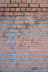 old red brick wall texture background, vertical brick background,