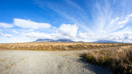 Mount Ruapehu volcano in New Zealand