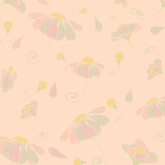 abstract floral background with flowers 
