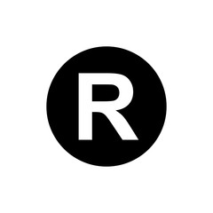 Register Trademark icon vector symbol illustration