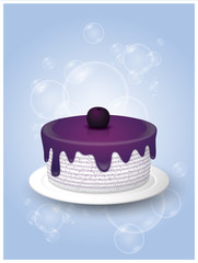 Vector and illustration graphic style, Delicious Sweet cake.