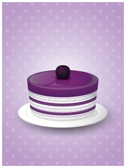 Vector and illustration graphic style, Delicious Sweet cake.