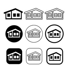 Fototapeta premium simple house symbol and home icon sign