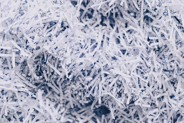 bag of shredded documents